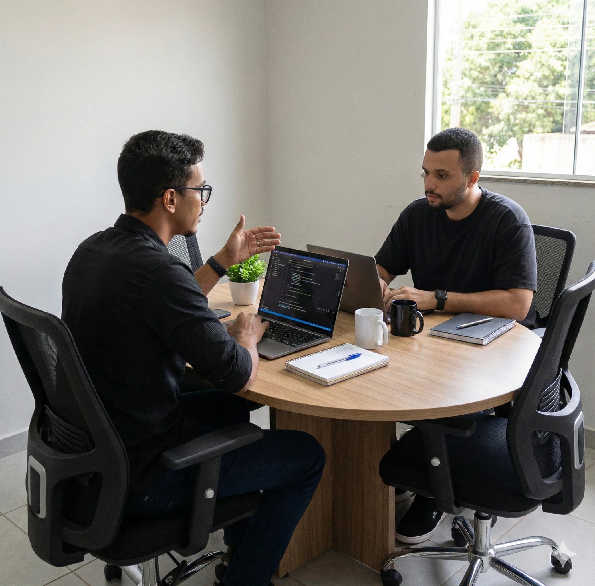 Mychael e Douglas — Fundadores da C2DEV